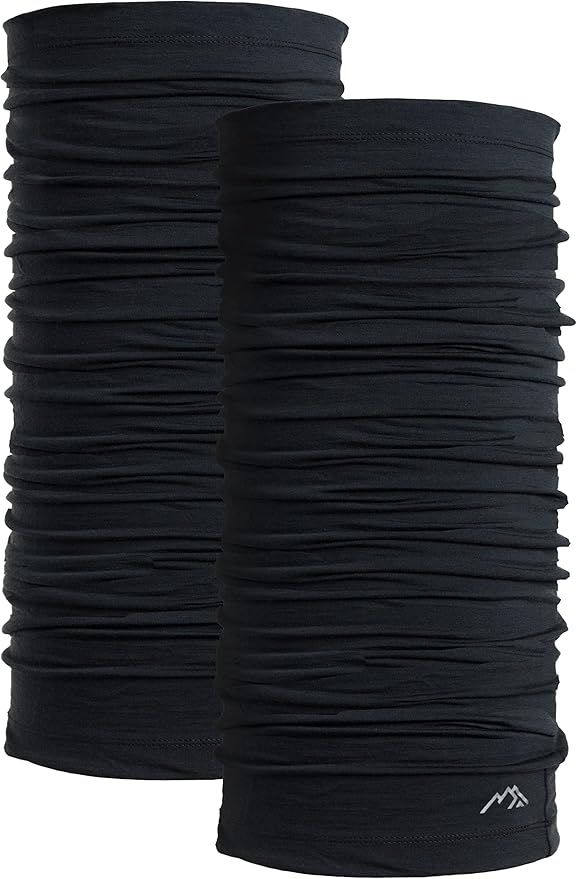 Merino.tech Merino Wool Ski Neck Gaiter - Face Mask Neck Warmer for Men & Women