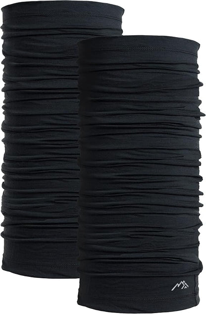 Merino.tech Merino Wool Ski Neck Gaiter - Face Mask Neck Warmer for Men & Women