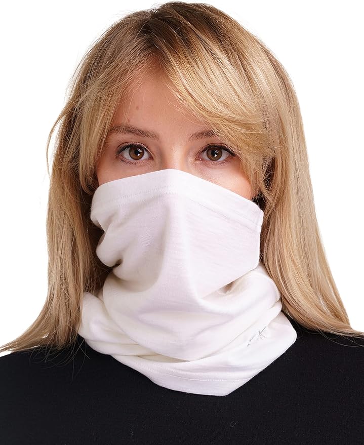Merino.tech Merino Wool Ski Neck Gaiter - Face Mask Neck Warmer for Men & Women