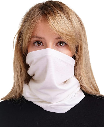 Merino.tech Merino Wool Ski Neck Gaiter - Face Mask Neck Warmer for Men & Women