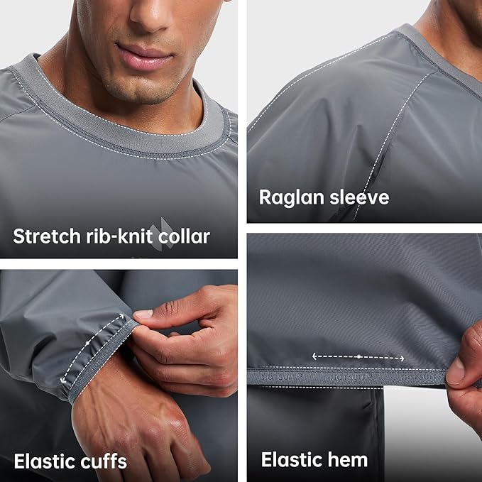 HOTSUIT Sauna Suit Men Anti Rip Sweat Suits Gym Boxing Workout Jackets