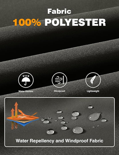 TBMPOY Men's Lightweight Bomber Jackets Light Windbreaker Casual Stylish Fall Golf Zip Up Dress Business Varsity