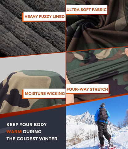 CL convallaria Thermal Underwear Long Johns Set Mens Winter Gift Hunting Gear Sport Base Layer Bottom Top