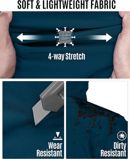 33,000ft Men's Softshell Jacket with Hood Waterproof Windbreaker Lightweight Rain Shell Jacket for Outdoor Hiking Travel