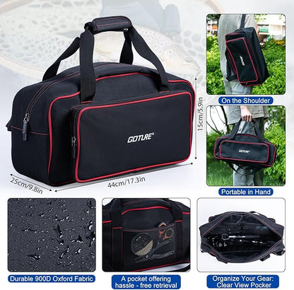 Goture Fishing Rod and Reel Combo - Carbon Fiber Telescopic Fishing Pole - Spinning Reel 9+1 Shielded Bearings Stainless Steel BB - A