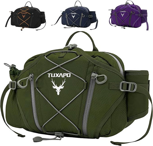 Fanny Pack for Men Green Waist Bags large Running Packs Outdoor Belt Bag for Cycling Hiking Travel Festival Gifts