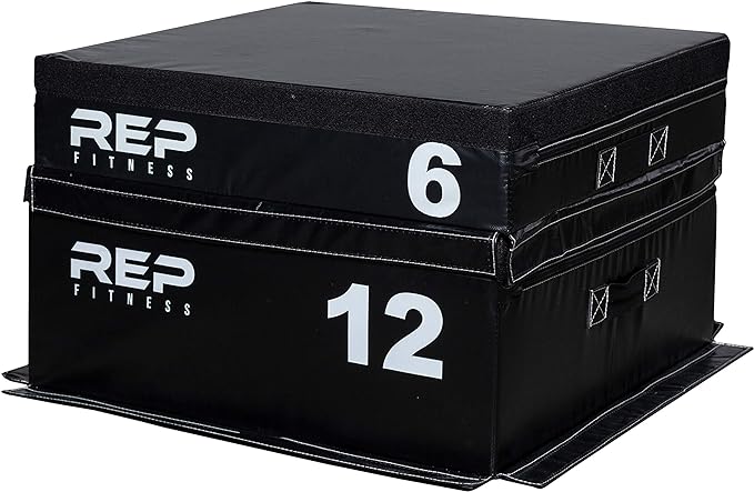 REP Fitness Stackable Soft Foam Plyo Box Set, Adjustable Plyometric Jump Box for Home Gym Workouts, Plyometric Jumping Platform for Exercise, Step Training, HIIT & CrossFit