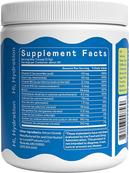 Hi-Lyte Daily Essentials - Electrolytes Powder Mix - Unflavored - Sodium, Potassium, Magnesium, Vitamins - Hydration Support for Daily Wellness, Fasting, Keto - No Sugar, No Carbs, Clean Ingredients