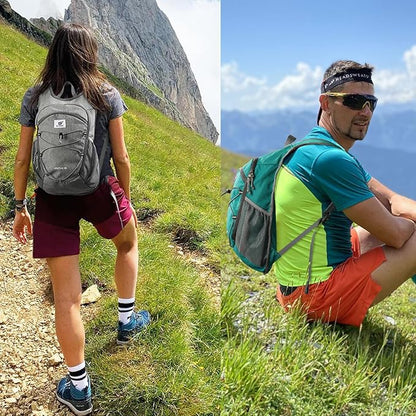 SKYSPER 15L/20L Foldable Hiking Backpack Lightweight Packable Travel Daypack with Chest Strap Small Folding Pack for Walking