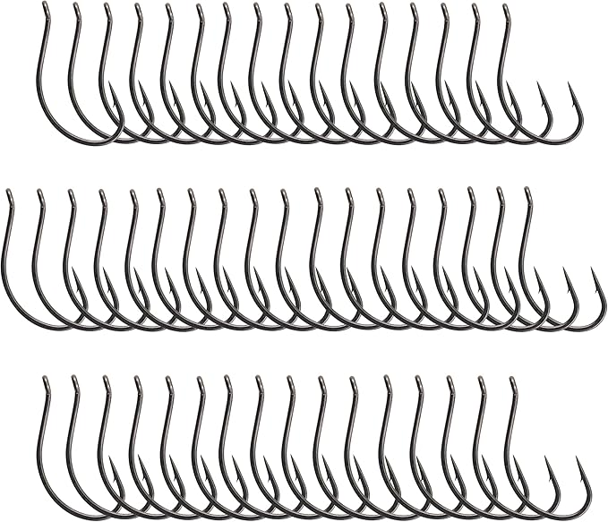 Reaction Tackle Dropshot Hooks – Split Shot or Drop Shot Fishing Hooks for Bass, Walleye & More (50-Pack)