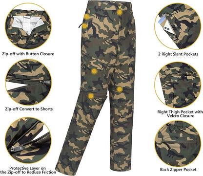 Little Donkey Andy Men's Outdoor Sports Two Section Trousers Mountaineering Hiking Hiking