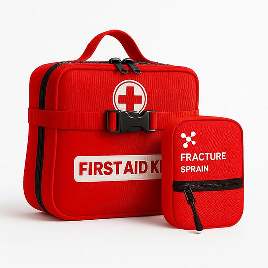 Premium 429-Piece Large Waterproof First Aid Kit with Mini Bag, Organized Emergency Kit with Labeled Compartments for Home, Car, Travel, Camping, Hiking, Outdoor, Sports & Business Use