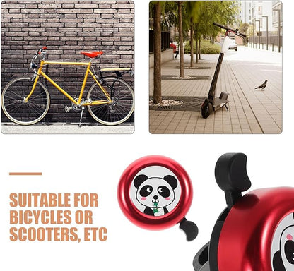 Zerodeko Cute Cartoon Animal Bicycle Bell Loud Sound Fit Handlebar Bell for Boys Cycling Scooter Accessories Easy Installation Safety Horn