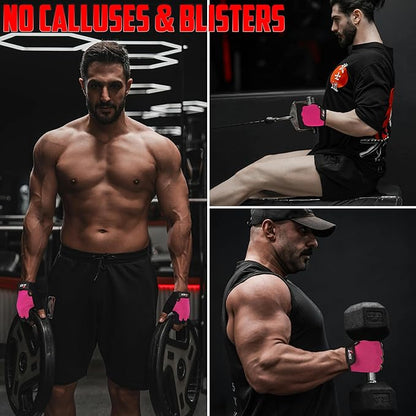 ZRIX Well Vented Weight Lifting Gym Workout Gloves with Wrist Wrap Support for Men & Women & Adult, Full Palm Protection, Training, Fitness, Hanging, Pull ups, Cycling & Hand Grip Gloves