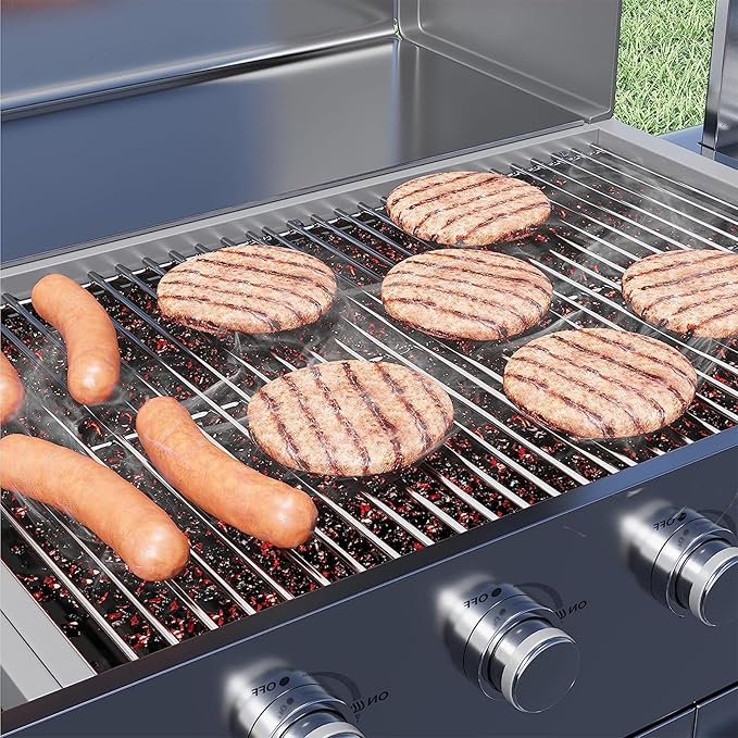 Orgneas 17.5 Inch Grill Grates for Weber Spirit 300 Series, Genesis Silver/Gold/Platinum B/C, Genesis 1000-3500, I - IV, 7638, 7639, Stainless Steel Cooking Grate Replacement Parts for Gas Grills