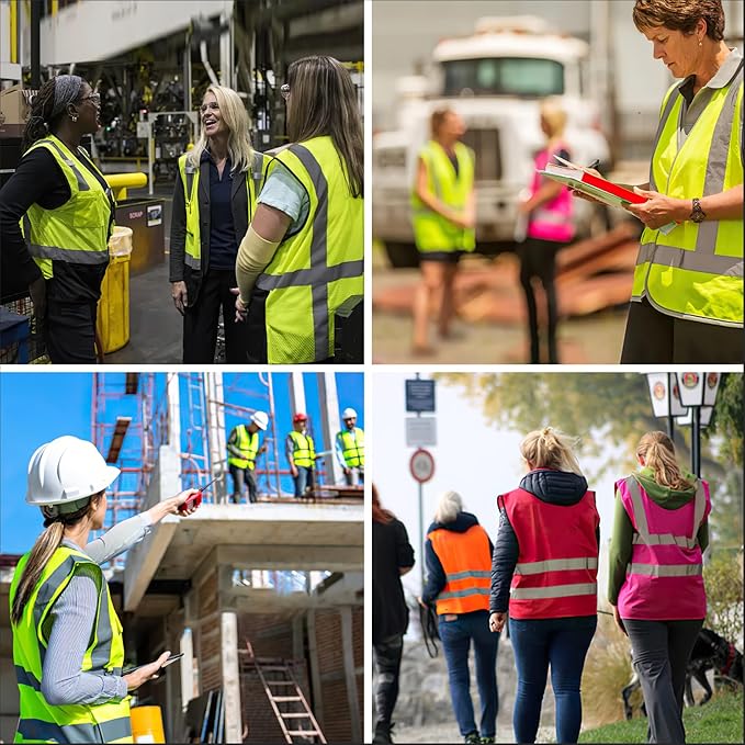 A-SAFETY High Visibility Reflective Safety Vest Customize Logo (XS-8XL)