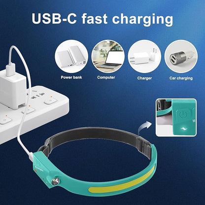 Headlamp Rechargeable (2, Green)