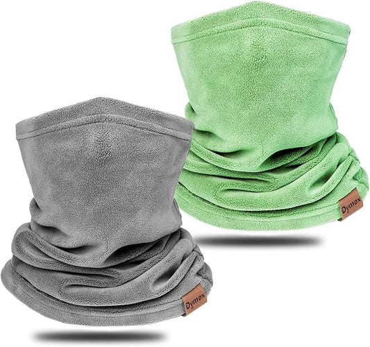 Neck Warmer Winter Neck Gaiter Face Mask Balaclavas for Women Men, Soft Fleece Face Cover Mask for Skiing Motorcycle-2 Pack