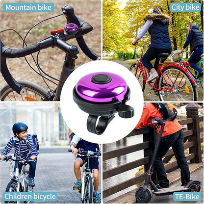 Classic Bike Bell, Aluminum Bicycle Bell, Loud Crisp Clear Sound Bicycle Bike Bell for Adults Kids