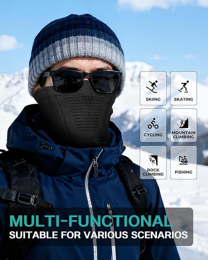 Winter Neck Gaiter Windproof Neck Warmer Scarf Breathable Half-Face Mask Ski Mask Unisex for for Cold Weather Outdoor