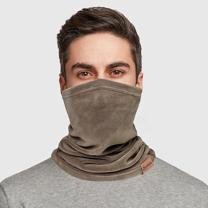 Winter Neck Warmer Gaiter Fleece Neck Cover Cotton Balaclava Windproof Face Cover Mask for Women Men