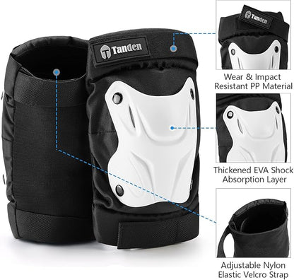 Skating Protective Gear Knee and Elbow Pads Wrist Guards for Roller Skating Skateboarding, Skate Pads Adult Knee Pads