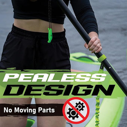 Gradient Fitness Emergency Whistles (2 Pack) | Loud Pealess Plastic Survival Whistle with Adjustable Lanyard, Clip & Reflective Stitching. Quick Safety Access for Swimming, Boating, Surfing, Hiking