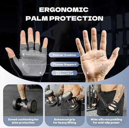 COFIT Breathable Workout Gloves, Antislip Weight Lifting Gym Gloves for Men Women, Superior Grip & Palm Protection for Weightlifting, Fitness, Exercise, Training