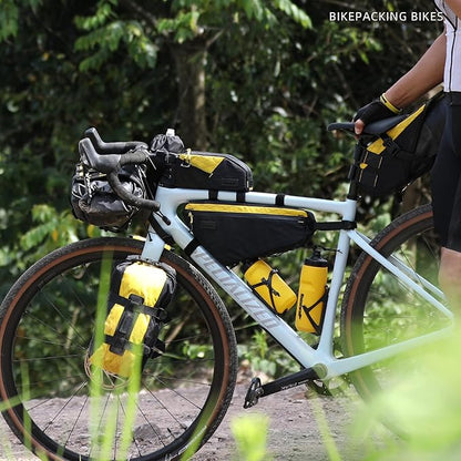 Rhinowalk Bicycle Front Frame Bag Bike Under Top Tube Triangle Bag 2.9L Cycling Accessories Nylon Pack Pouch for MTB Road Bike Cycling Commuting and Outdoor Adventures