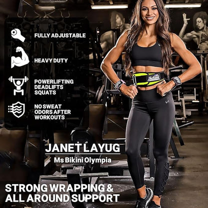 Schiek Sports Model 2004 Nylon 4 3/4" Weight Lifting Belt - Black