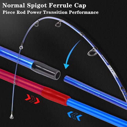 One Bass Fishing Rod and Reel Combo, IM7 Graphite 2 Pc Blank Baitcasting Combo, Spinning Rod with Super Polymer Handle