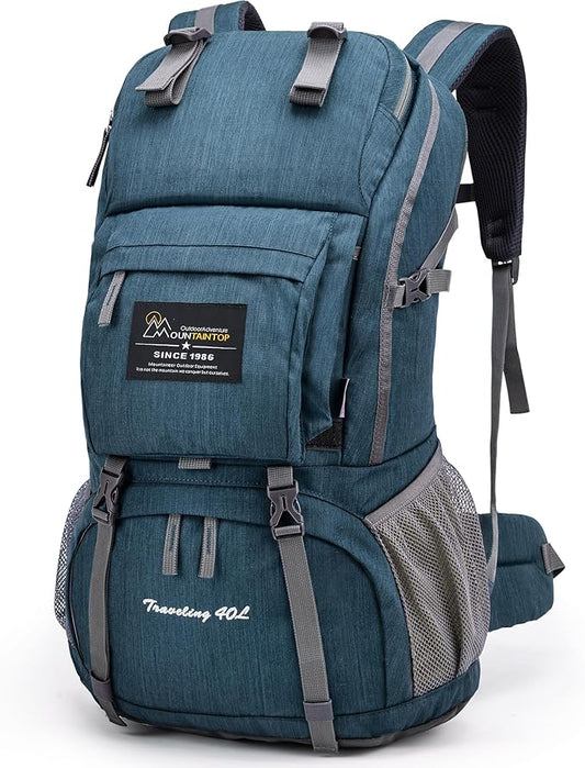 MOUNTAINTOP 40L Hiking Backpack Lightweight Travel Backpack for Men&Women Outdoor Camping Backpacking