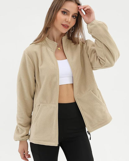 Argstar Women's Fleece Jacket with 6 Pockets (XS-2XL)