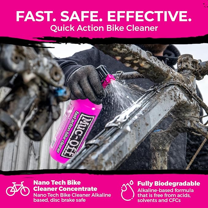 Muc-Off Bike Cleaner Concentrate | Powerful Nano Tech Bike Cleaner | Safe on Carbon Fibre, Biodegradable Formula for Bicycle and Motorcycle Cleaning