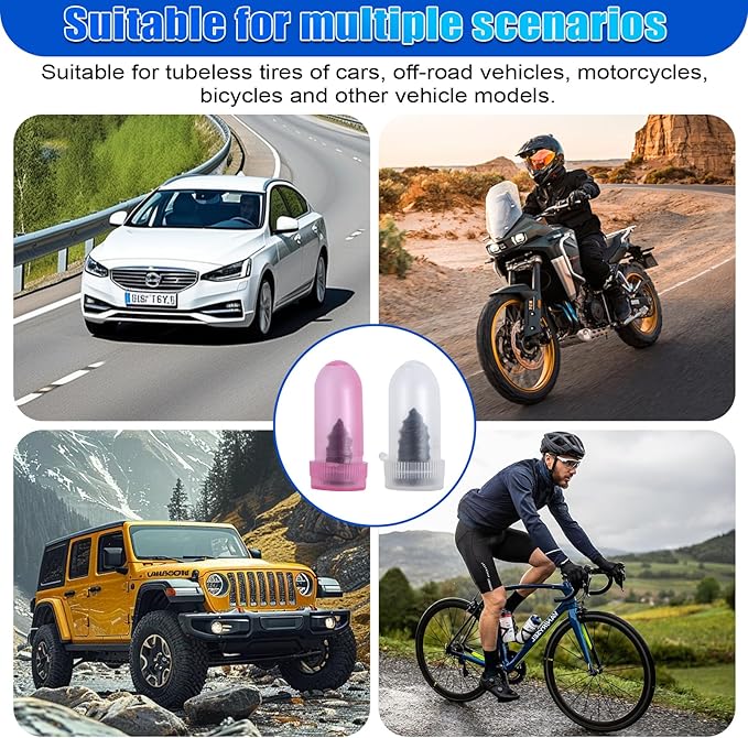 29PCS Tire Repair Rubber Nail Kit,Tire Plug Kit,Car Emergency Tire Patch Kit,Self-Service Quick Puncture Repair Tools,Suitable for Car,Motorcycle,Truck