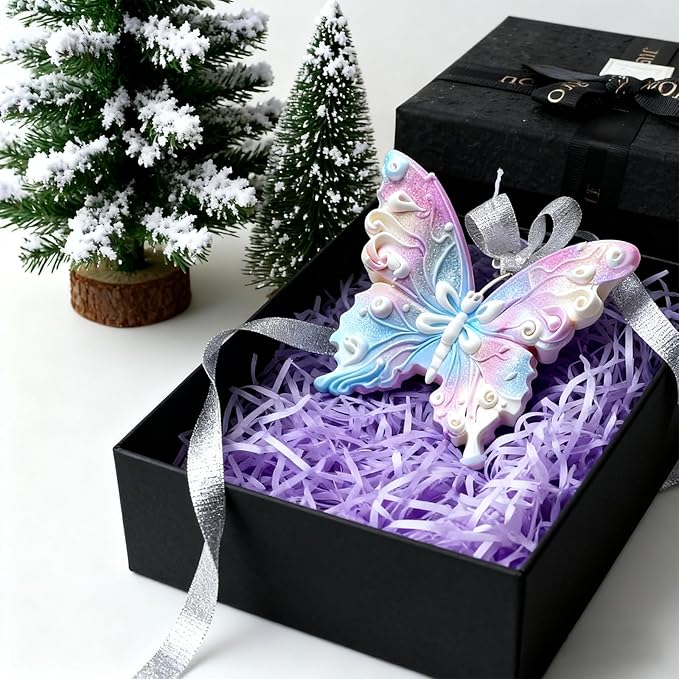 Silicone Molds for Candle Making, Rose Bear and Butterfly Designs, DIY Crafts and Baking, 3 Styles (Butterfly)