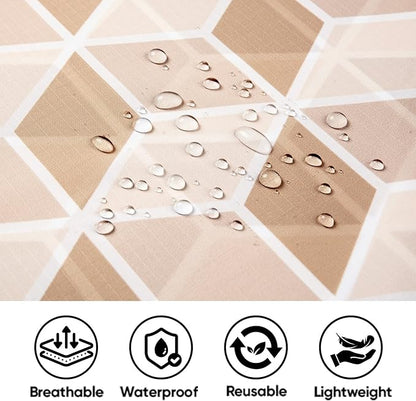 PTEROMY Hooded Rain Poncho for Adult with Pocket, Waterproof Lightweight Unisex Raincoat for Hiking Camping Emergency