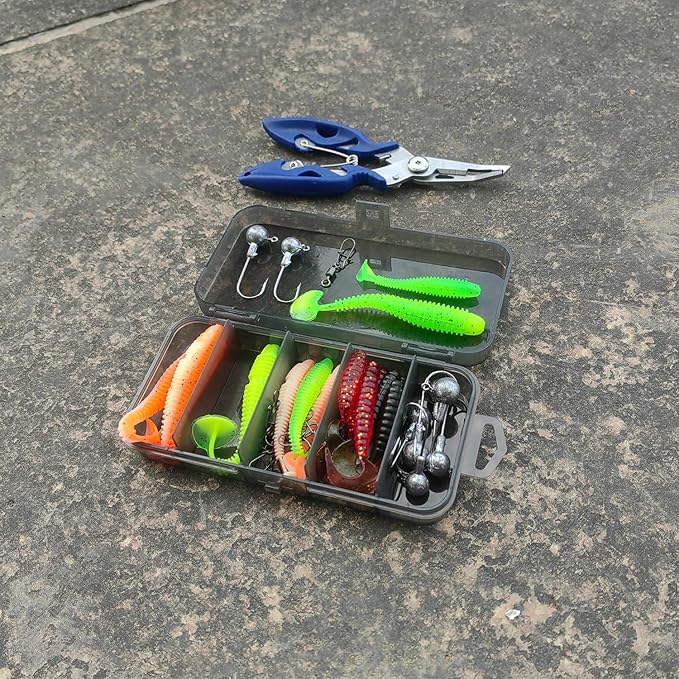 Fishing Pole Set, 2PACK Fishing Rod Combo with Telescopic Fishing Pole Spinning Reels Fishing Lures Fishing Pliers and Travel Bag for Travel Saltwater Freshwater Beginner 2.1m/ 6.89ft