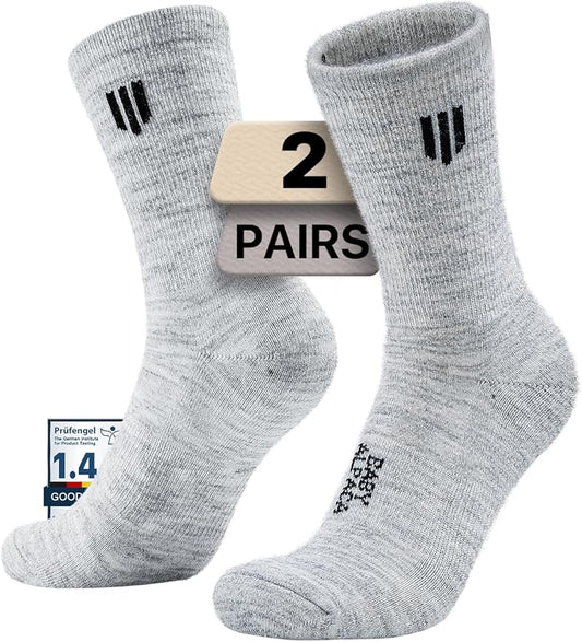 Alpaca Wool Micro Crew Hiking Socks Midweight Moisture Wicking Anti-blister Cushioned