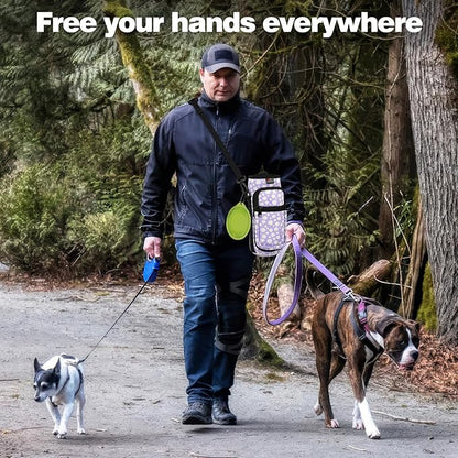 Nuovoware Water Bottle Carrier Bag,25oz/40oz/64oz Bottle Pouch Holder,Adjustable Shoulder Hand Strap 2 Pocket Sling Neoprene Sleeve Sports Accessories for Hiking Travelling Camping