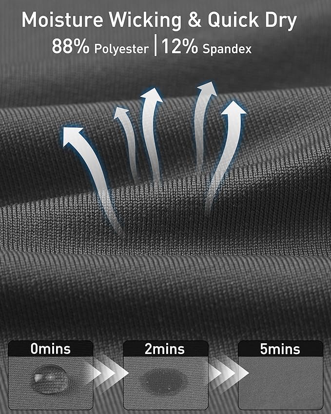 Roadbox 3 Pack Compression Pants Men, Performance Running Workout Sports Leggings, Gym Basketball Athletic Tights Base Layer