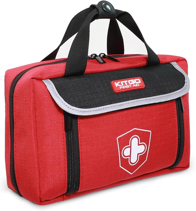 First Aid Kits - Emergency Medical Kit with 218 Pcs Medical Supplies, Sports First Aid Kits, Waterproof Trauma Kit for Car, Home, Businesses, Camping, Hiking, Adventure