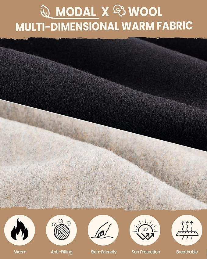 Neck Gaiter for Men Women, Breathable Windproof Face Mask Scarf, Soft Elastic Winter Neck Warmer Cover