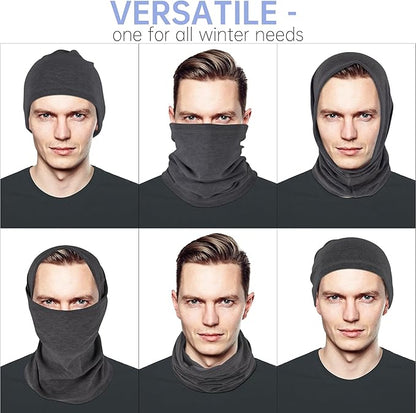 Winter Neck Gaiter Warmer, Soft Fleece Face Mask Scarf for Cold Weather Skiing Cycling Outdoor Sports