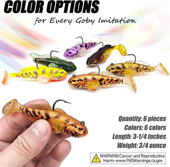 Soft Fishing Lures Shad Minnow Swimbaits, Pre-Rigged Jig Heads Paddle Tail Swim Baits for Bass, Trout, Walleye, Crappie, Sinking Jigs Bait for Saltwater Freshwater, Fishing Gifts for Men