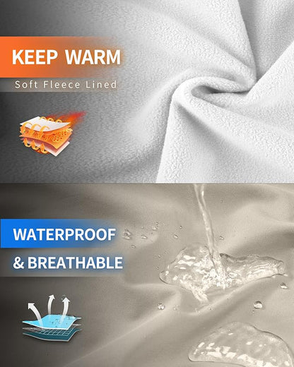 Outdoor Ventures Women's Softshell Jacket with Hood Fleece Lined Warm Lightweight Waterproof Insulated Windbreaker