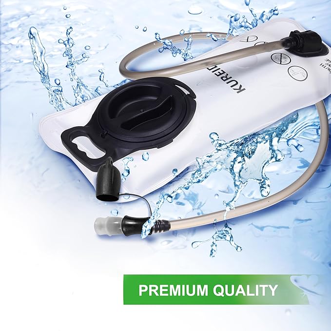 Hydration Bladder 2L-3L,Leak Proof Water Reservoir,BPA Free,Wide Opening, Military Water Bladder Combined with Hydration Backpacks for Biking Hiking Running Camping Climbing.