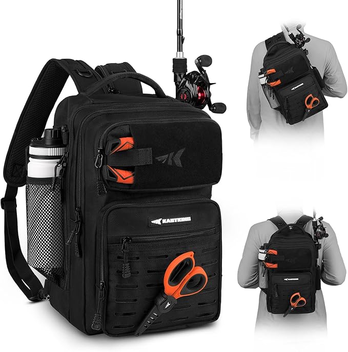 KastKing BlowBak Tactical Sling Tackle Bag-Lightweight Fishing Backpack Storge Fishing Gear and Equipment,Gift for Men
