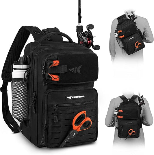 KastKing BlowBak Tactical Sling Tackle Bag-Lightweight Fishing Backpack Storge Fishing Gear and Equipment,Gift for Men