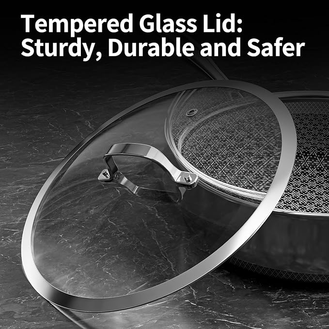 7-Piece 5 Ply Stainless Steel Cookware Set with Lids, Pots and Pans Set Non Stick, Non-Toxic, for Induction, Oven, Dishwasher Safe, RV Essentials, Kitchen Appliances